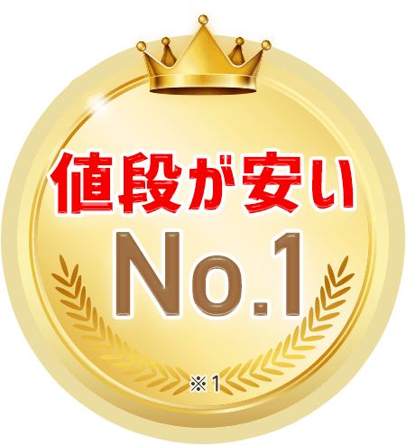 値段が安いNo.1