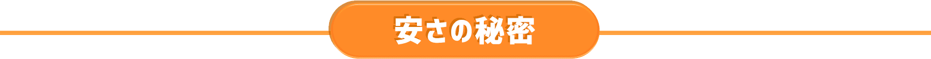 安さの秘密